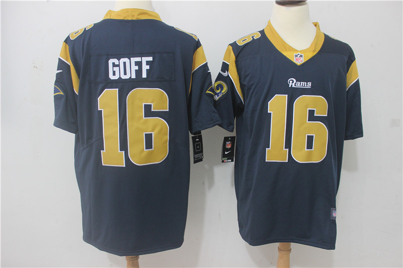 Men Los Angeles Rams #16 Goff Blue Nike Vapor Untouchable Limited NFL Jerseys